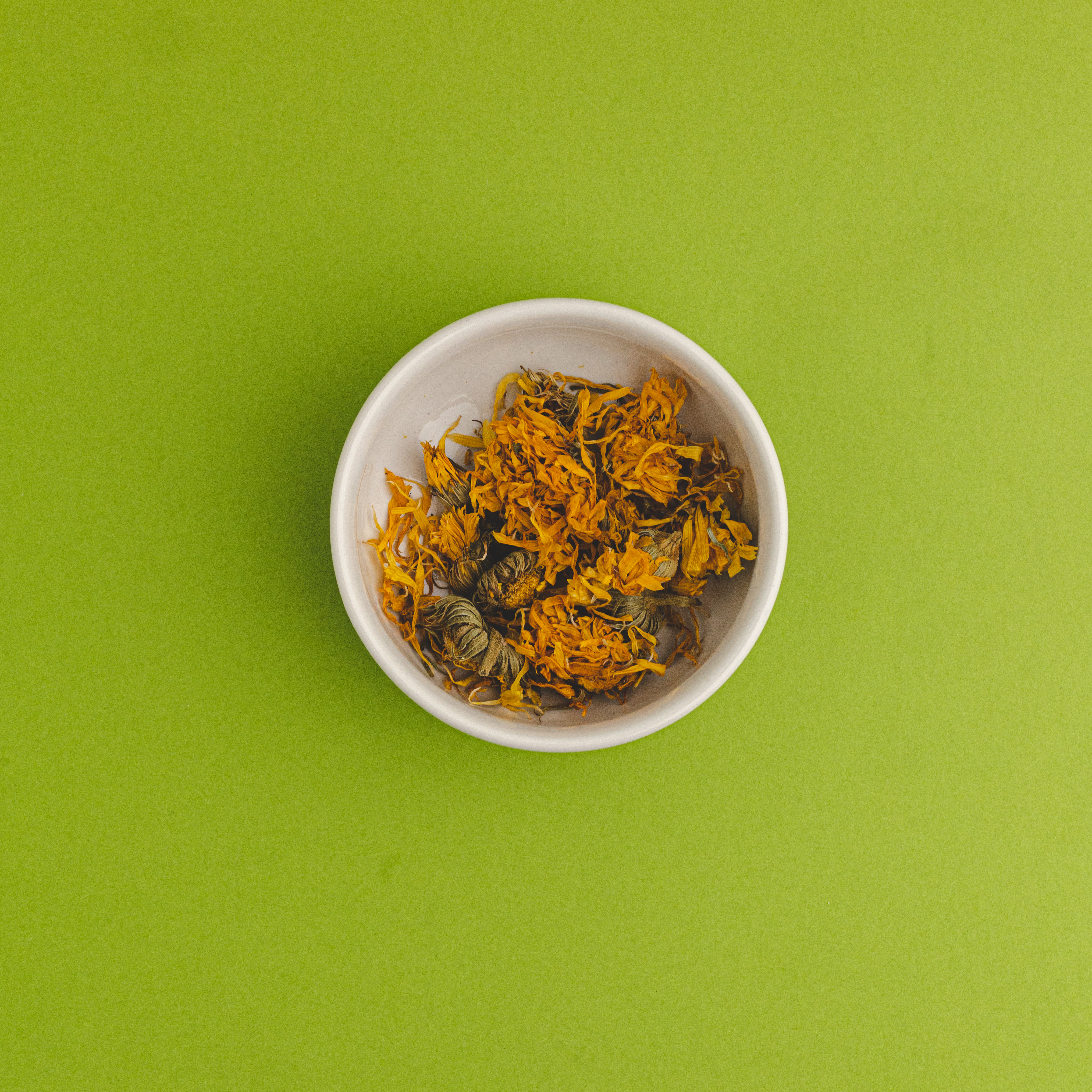 Whole, Dried Calendula Flowers